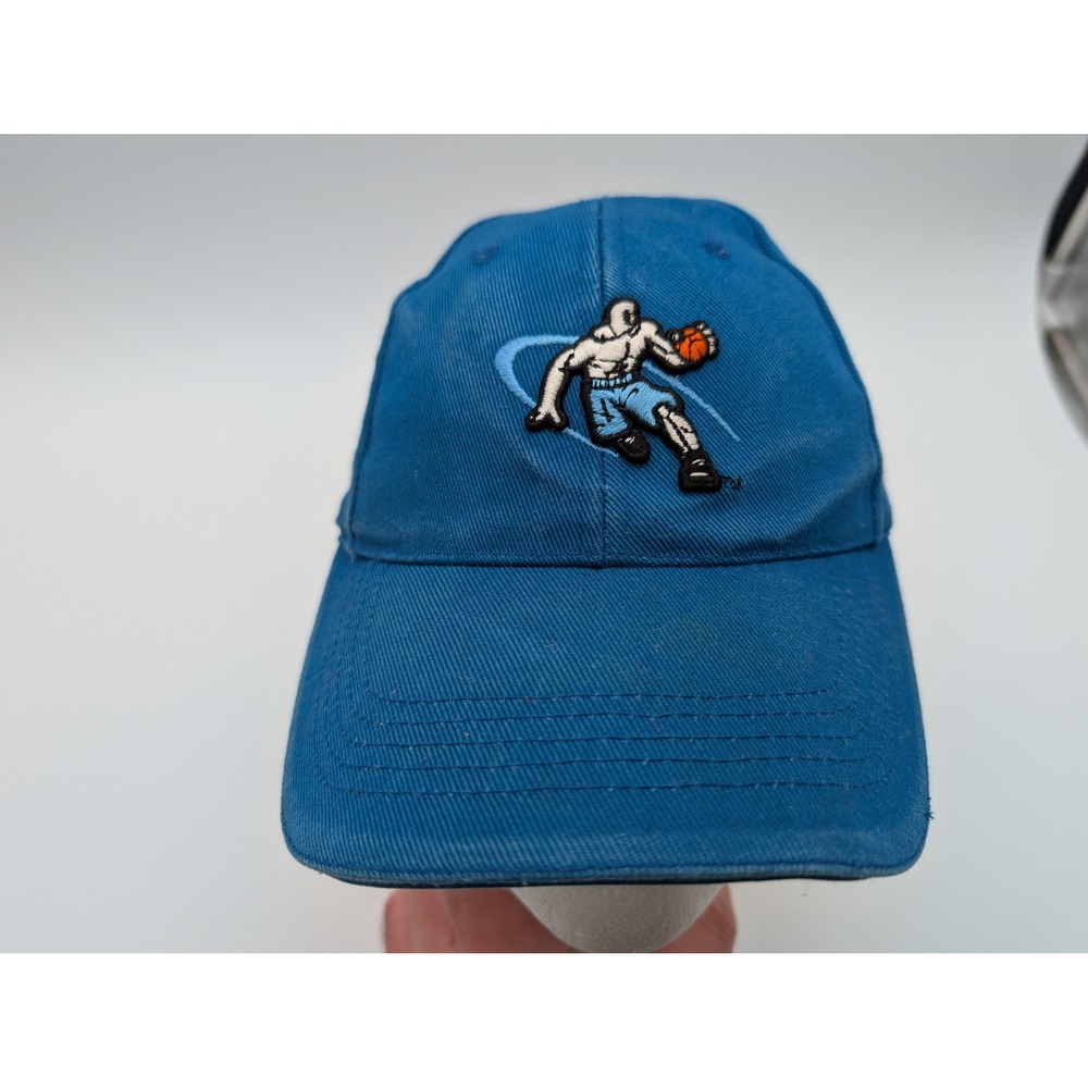 AND1 Blue Basketball Graphic Hat Adjustable Strapback Cap Mens Kids One Size